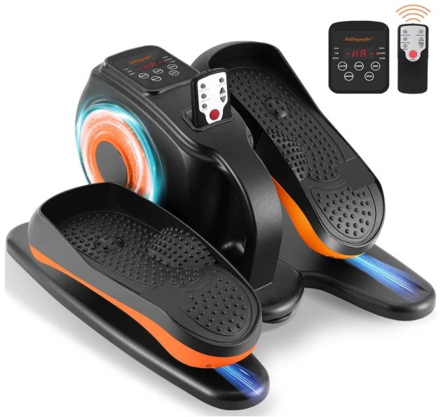 Rollingsurfer Electric Elliptical Machine with Fixed Foot Massage